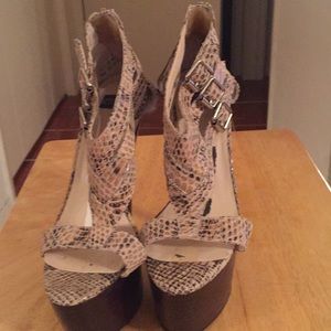 Leopard brown platform shoe. Worn twice.